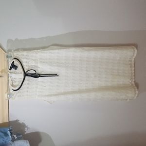 Midi White Lace Dress